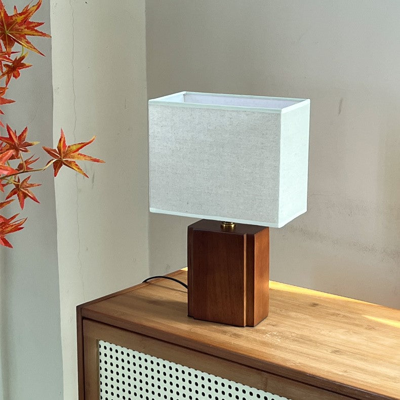 Boho Bamboo Table Lamp with Adjustable Lighting – Minimalist Nightstand Lamp for Cozy Interiors 2