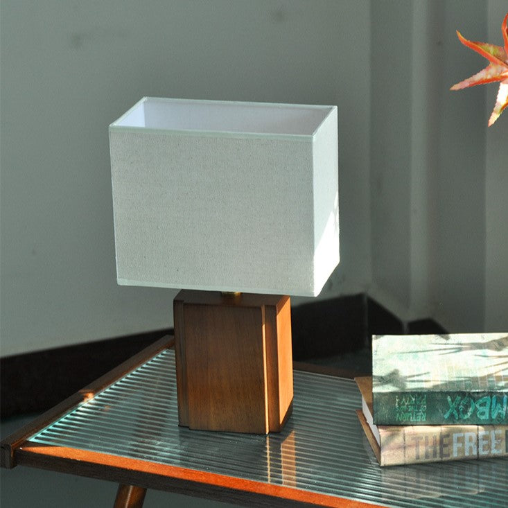 Boho Bamboo Table Lamp with Adjustable Lighting – Minimalist Nightstand Lamp for Cozy Interiors 3