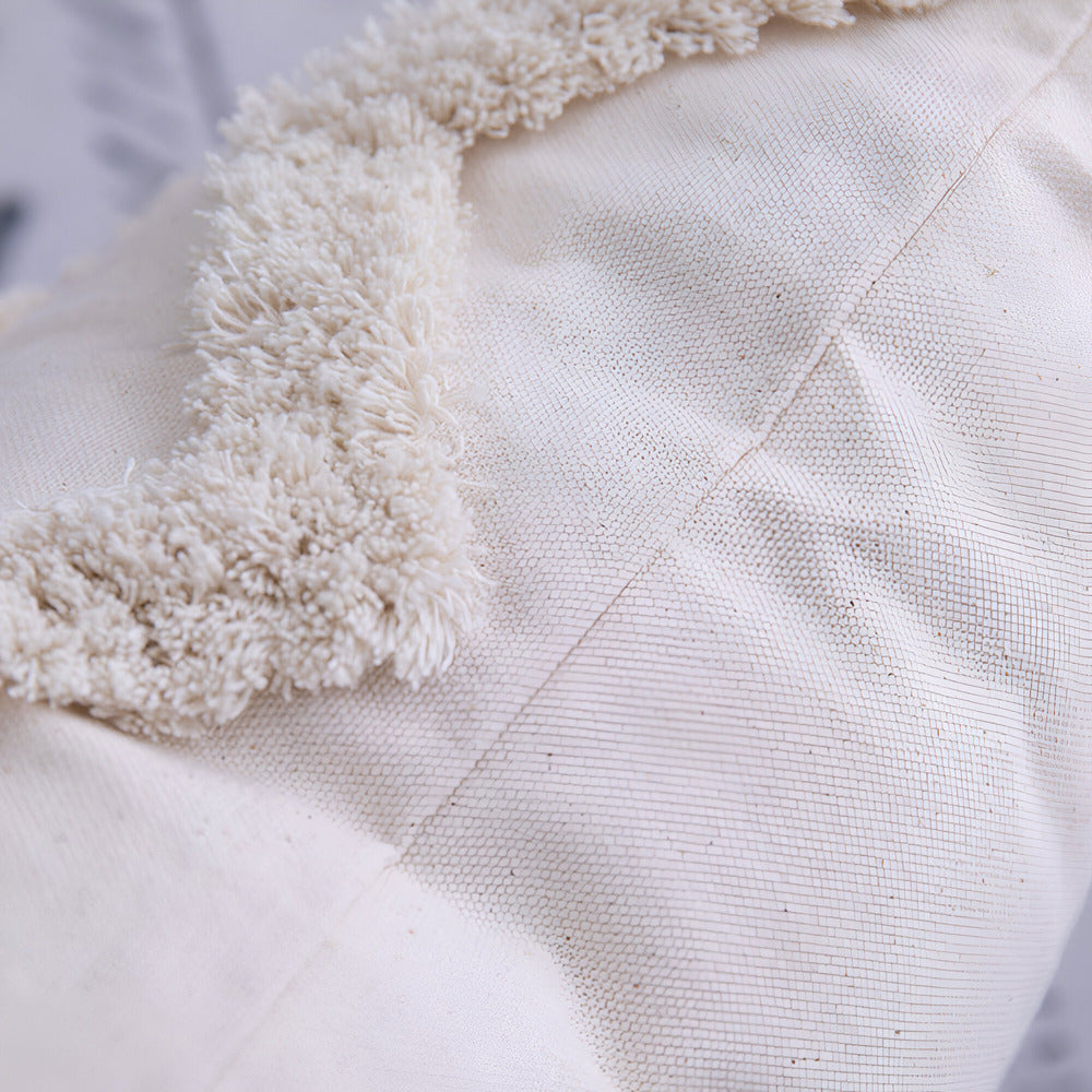 Boho Cotton Cushion Cover with Fringes – Ibiza Inspired Decorative Pillow 6