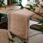 Boho Jute Table Runner Natural 0