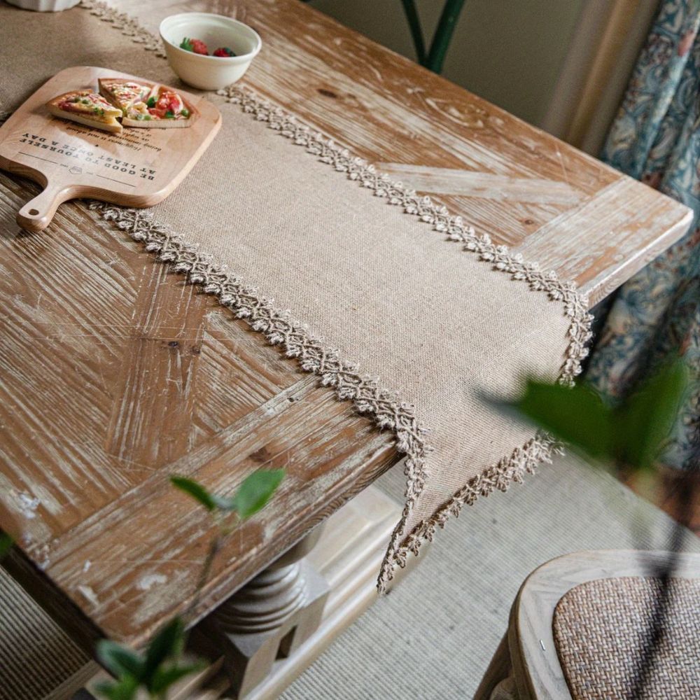 Boho Jute Table Runner Natural 1