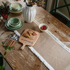 Boho Jute Table Runner Natural 2