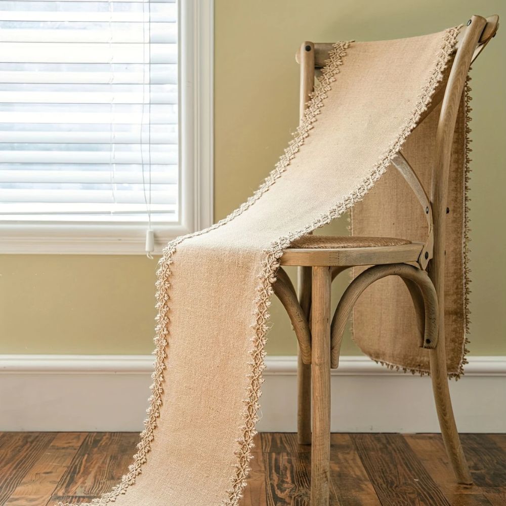 Boho Jute Table Runner Natural 4