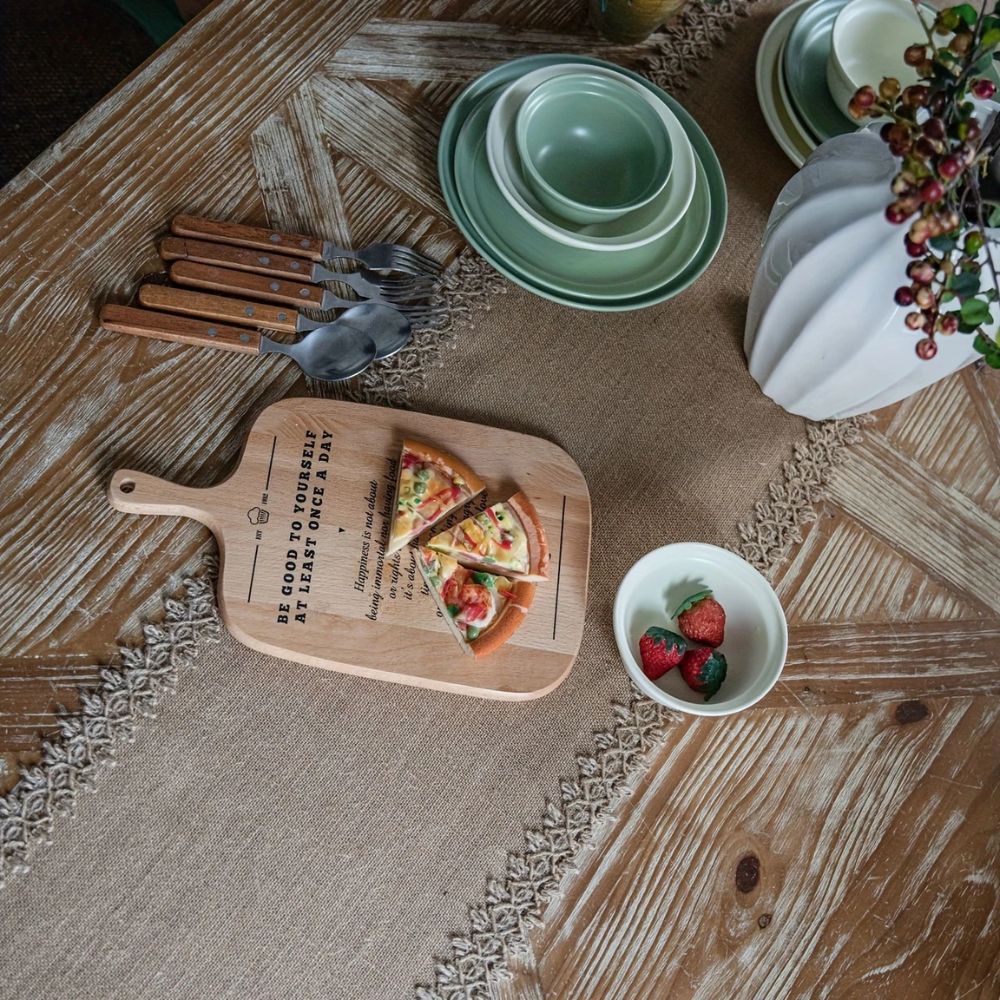 Boho Jute Table Runner Natural 5