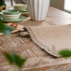 Boho Jute Table Runner Natural 6