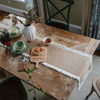 Boho Jute Table Runner Natural 7