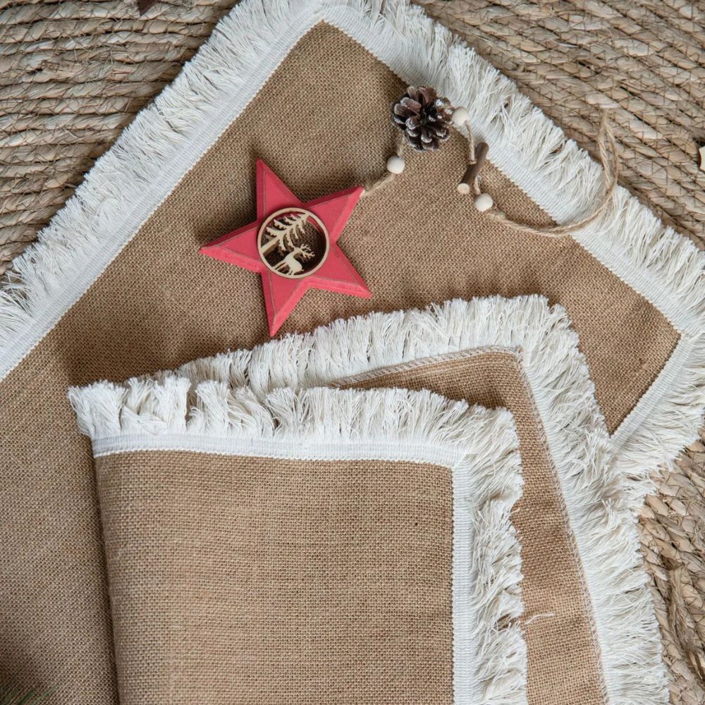 Boho Jute Table Runner Natural 8