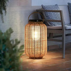 Boho Solar Garden Lights - Eco-Friendly Woven Rattan Outdoor Lanterns for Patios and Lawns 2