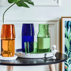 Borosilicate Glass Cup Set - 550ml Colorful Drinkware Set 1