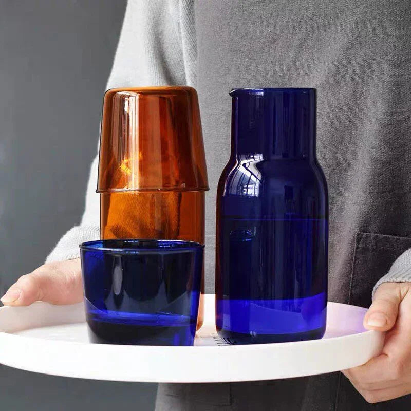 Borosilicate Glass Cup Set - 550ml Colorful Drinkware Set 2