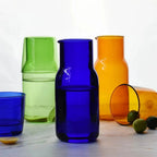 Borosilicate Glass Cup Set - 550ml Colorful Drinkware Set 3