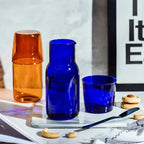 Borosilicate Glass Cup Set - 550ml Colorful Drinkware Set 4