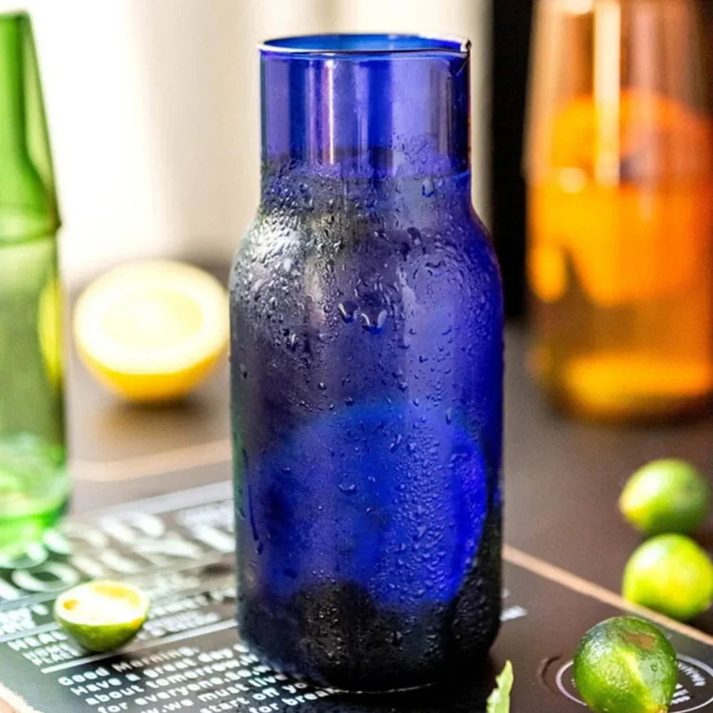 Borosilicate Glass Cup Set - 550ml Colorful Drinkware Set 5