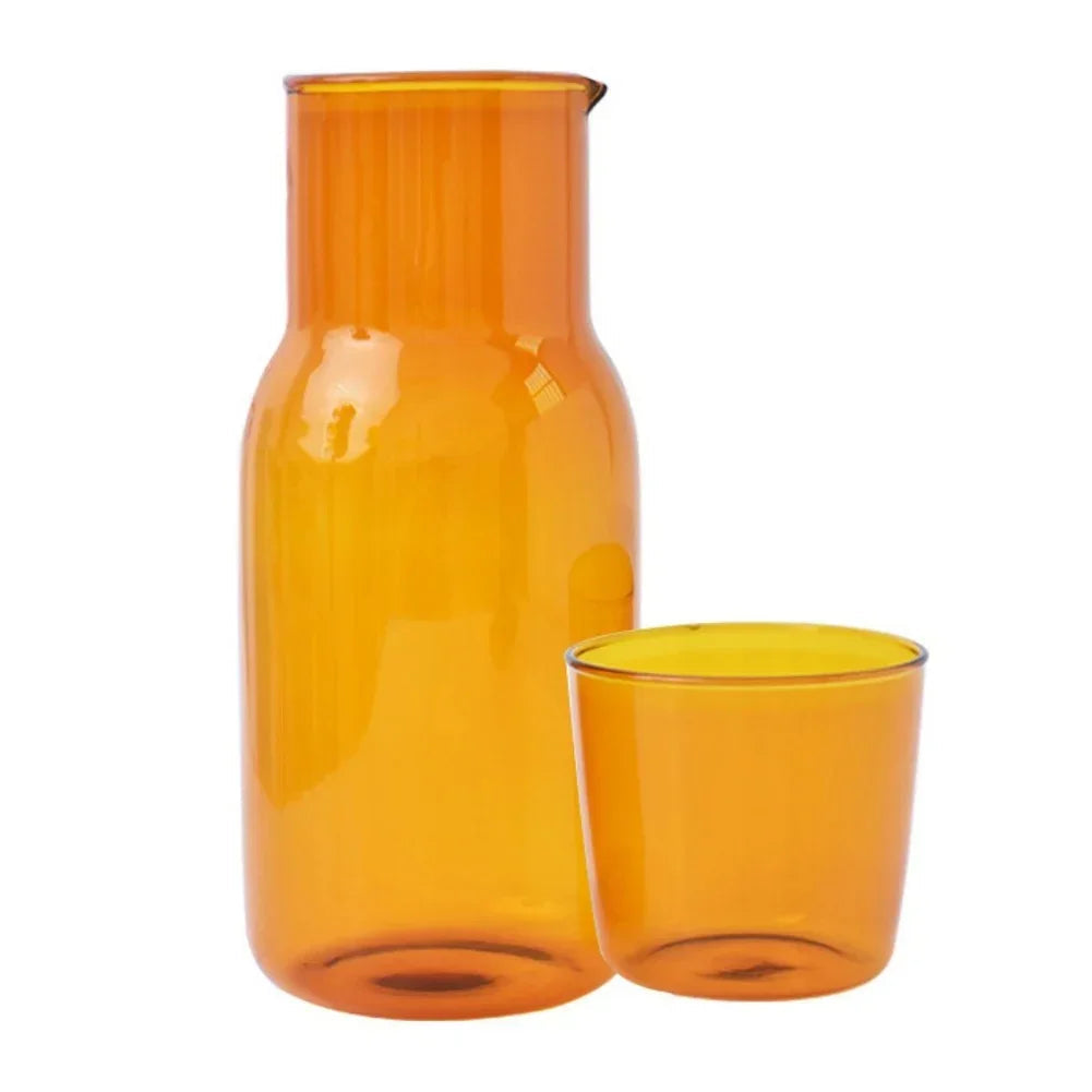 Borosilicate Glass Cup Set - 550ml Colorful Drinkware Set 9