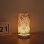 Botanical Floral Bedside Lamp Linen Shade Multicolor 1