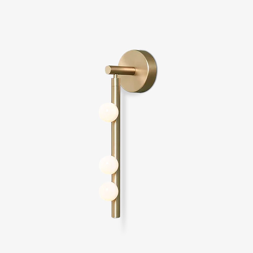Brass Glass Tube LED Wall Light For Cozy Ambiance 1