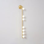 Brass Glass Tube LED Wall Light For Cozy Ambiance 12