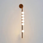 Brass Glass Tube LED Wall Light For Cozy Ambiance 14