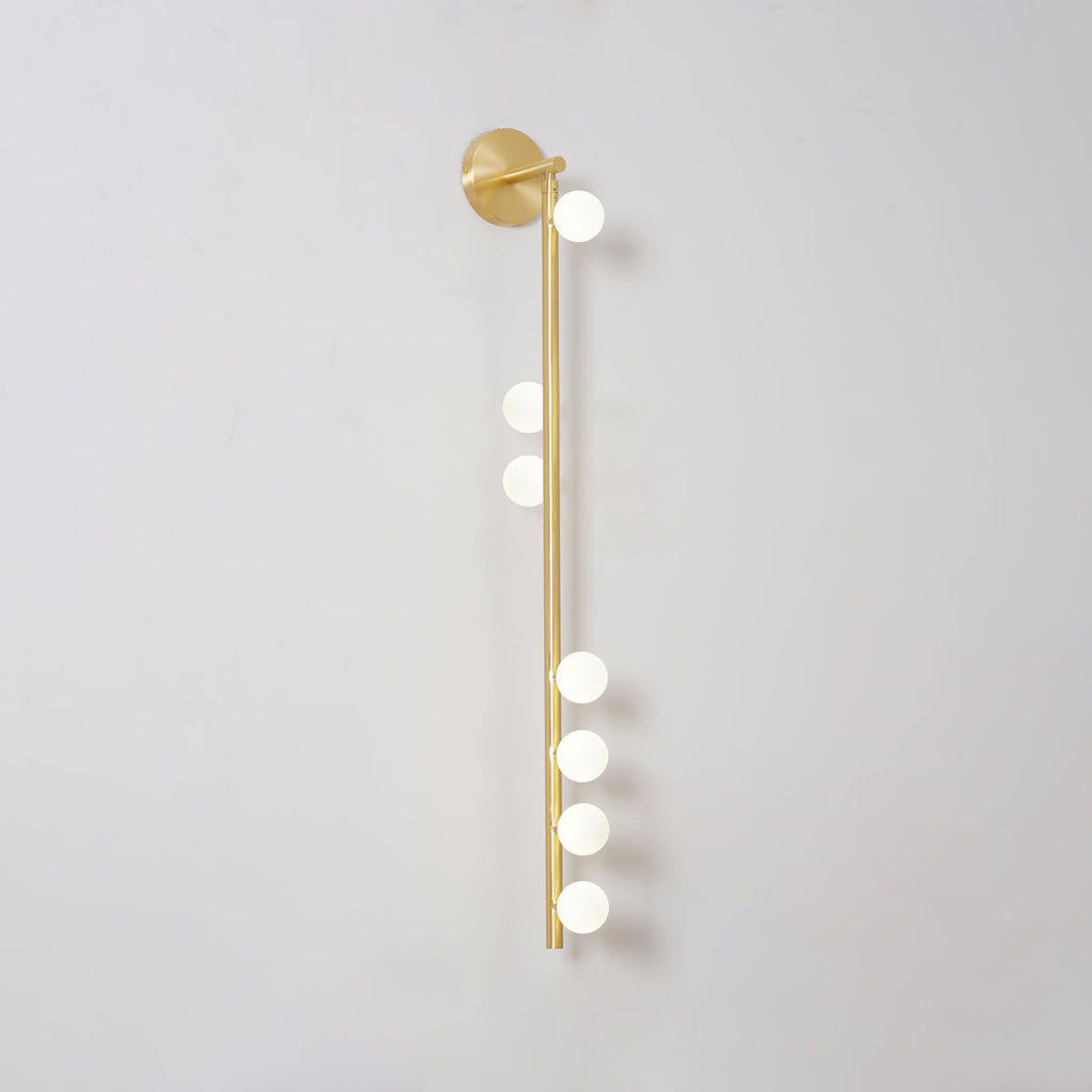Brass Glass Tube LED Wall Light For Cozy Ambiance 16