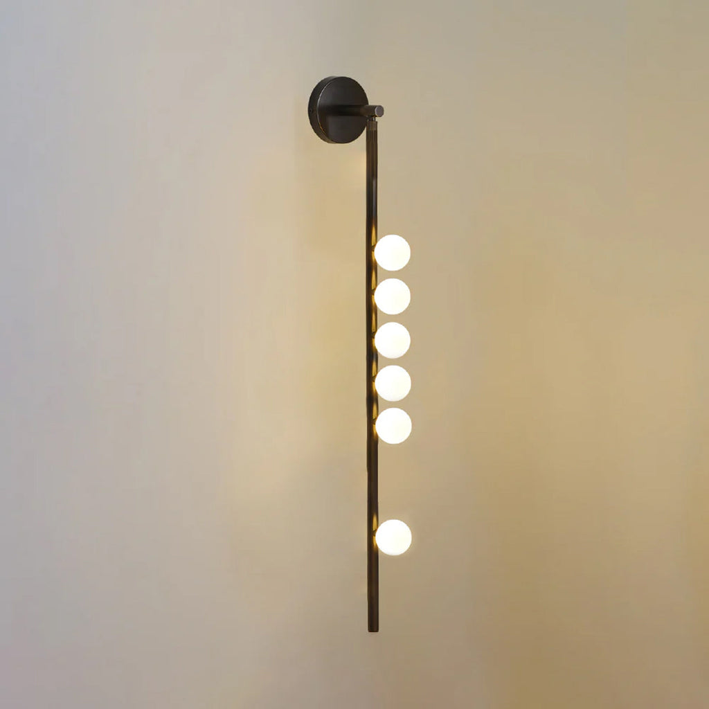Brass Glass Tube LED Wall Light For Cozy Ambiance 18