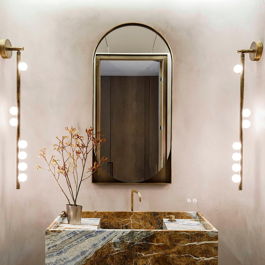 Brass Glass Tube LED Wall Light For Cozy Ambiance 2