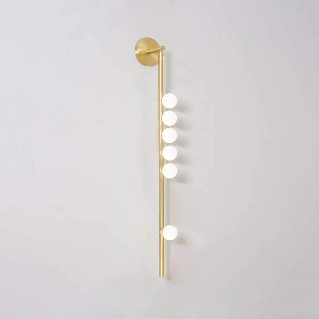 Brass Glass Tube LED Wall Light For Cozy Ambiance 24
