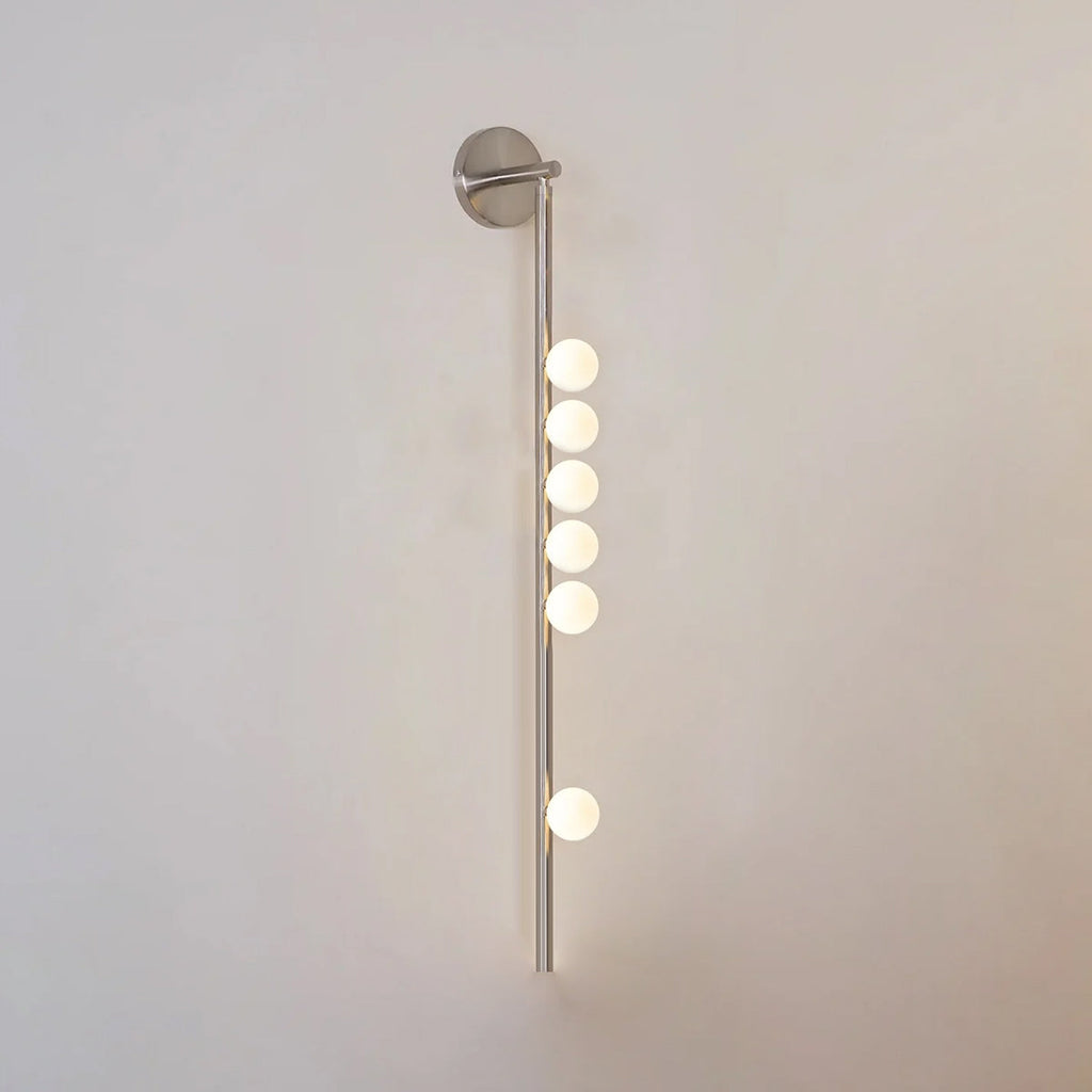 Brass Glass Tube LED Wall Light For Cozy Ambiance 27