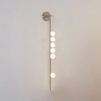Brass Glass Tube LED Wall Light For Cozy Ambiance 27