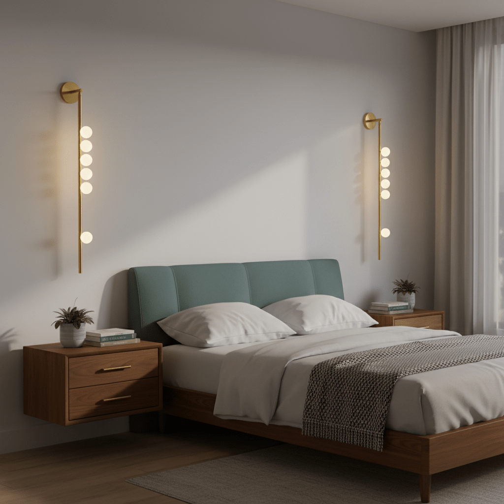 Brass Glass Tube LED Wall Light For Cozy Ambiance 7