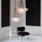 Bubble Chandelier with Frosted Glass Orbs – Elegant Indoor Lighting Fixture 8