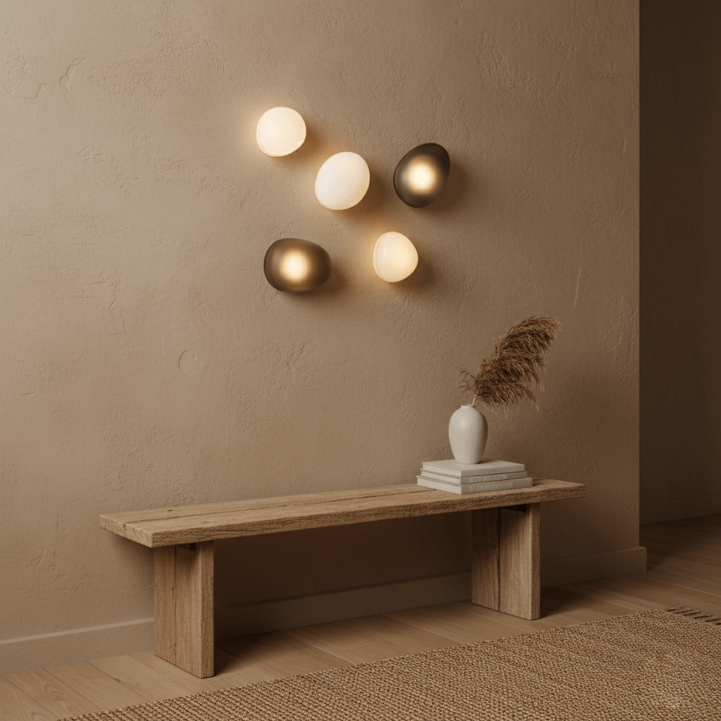 Bubble Glass Dimmable Wall Sconce Metal Finish Indoor Light 5
