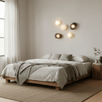 Bubble Glass Dimmable Wall Sconce Metal Finish Indoor Light 8