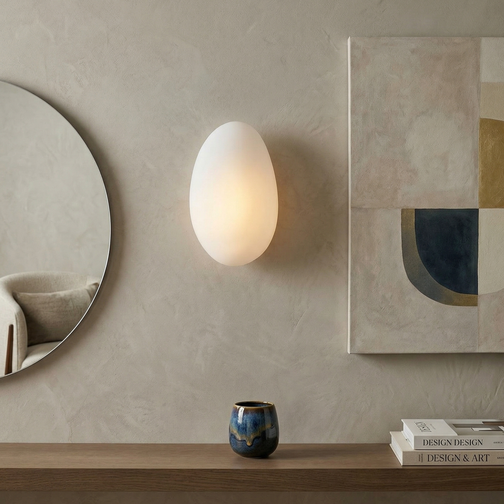 Bubble Glass Dimmable Wall Sconce Metal Finish Indoor Light 99