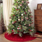 Cable Knit Christmas Tree Skirt - Round Holiday Decoration for Stylish Displays - 24 or 36 3