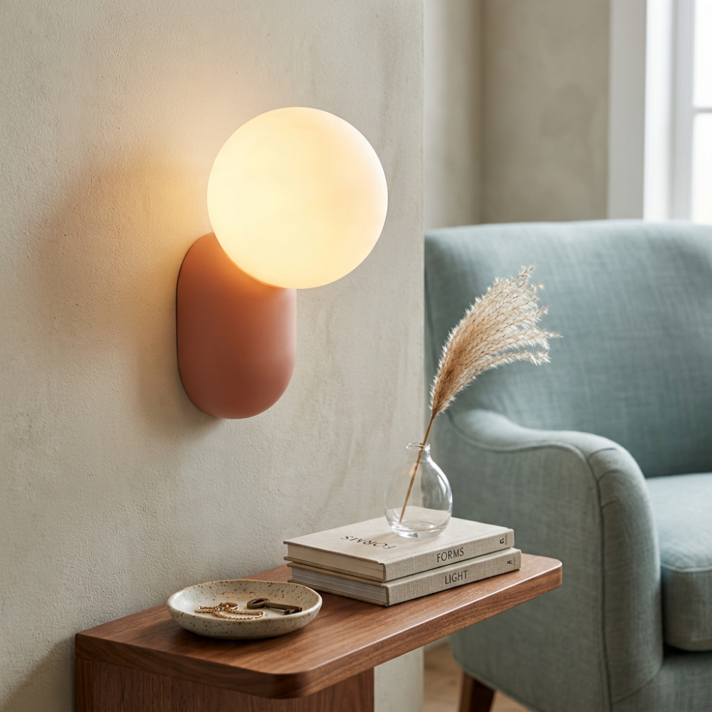 Cantilever Wall Light – Spherical Design for Bathroom or Outdoor Use 996