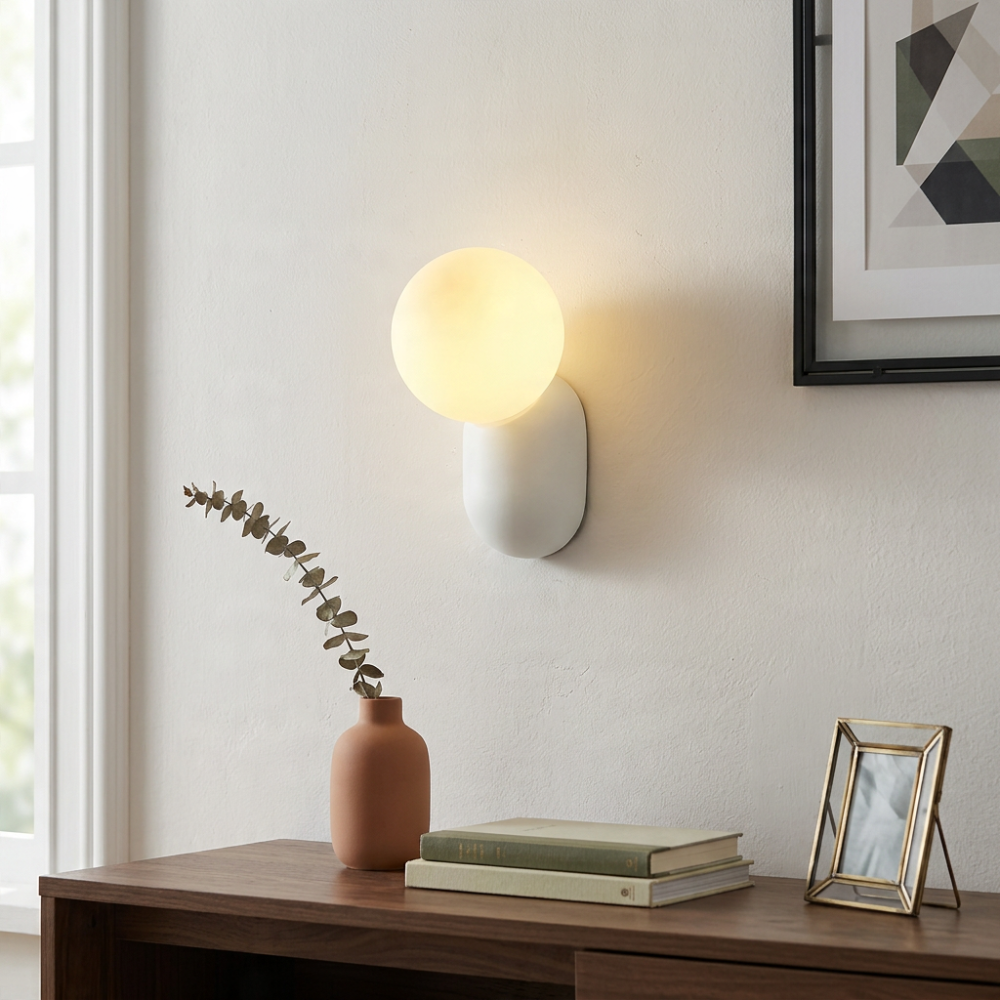 Cantilever Wall Light – Spherical Design for Bathroom or Outdoor Use 998