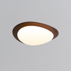 Ceiling Light Walnut Wood LED Dimmable Flush Mount — Warm White Dia 38cm - Home Decor - Stack & Clear 0
