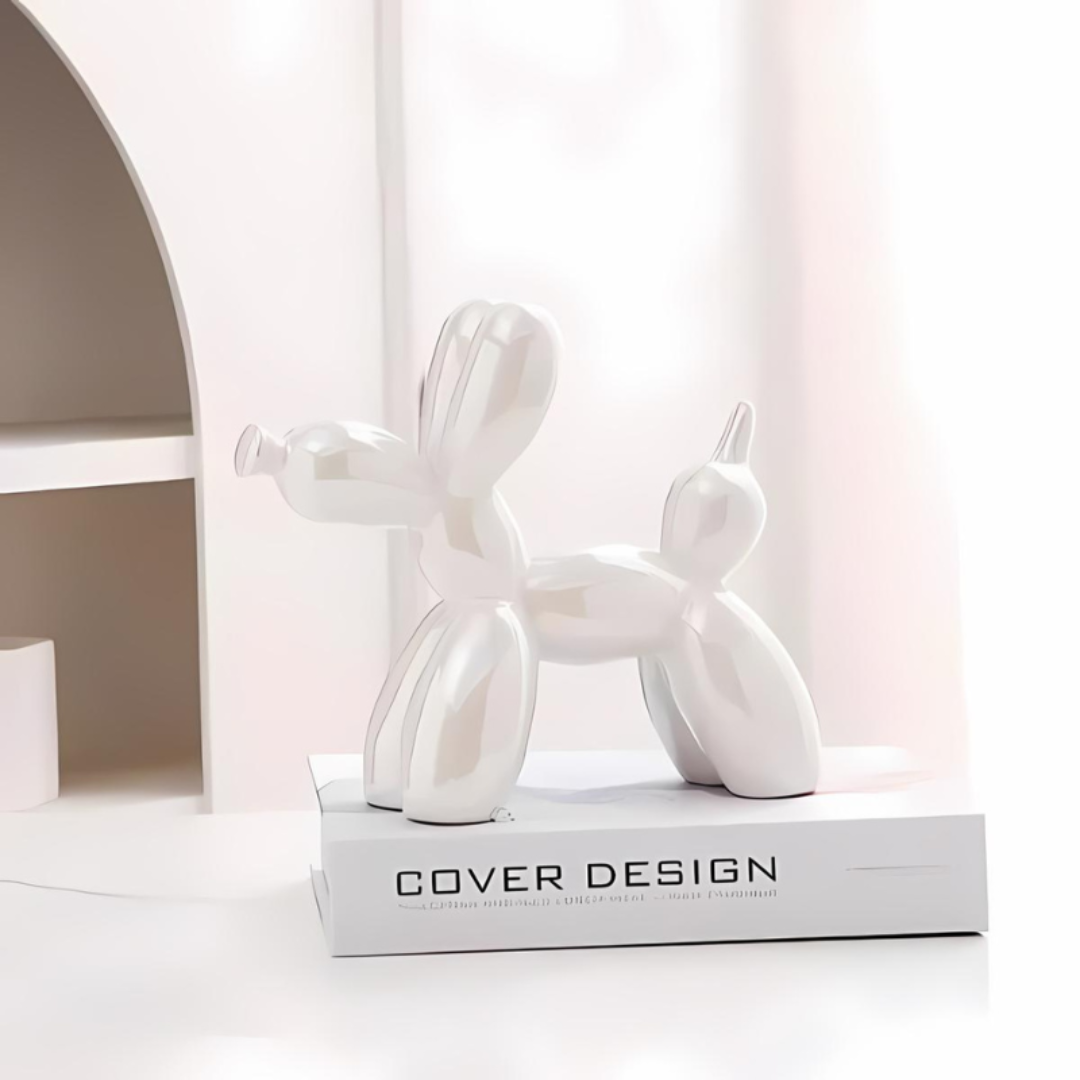 Ceramic Balloon Dog Statue – Unique Modern Home Décor for Living Room, Bedroom, Office – Colorful Playful Design 2