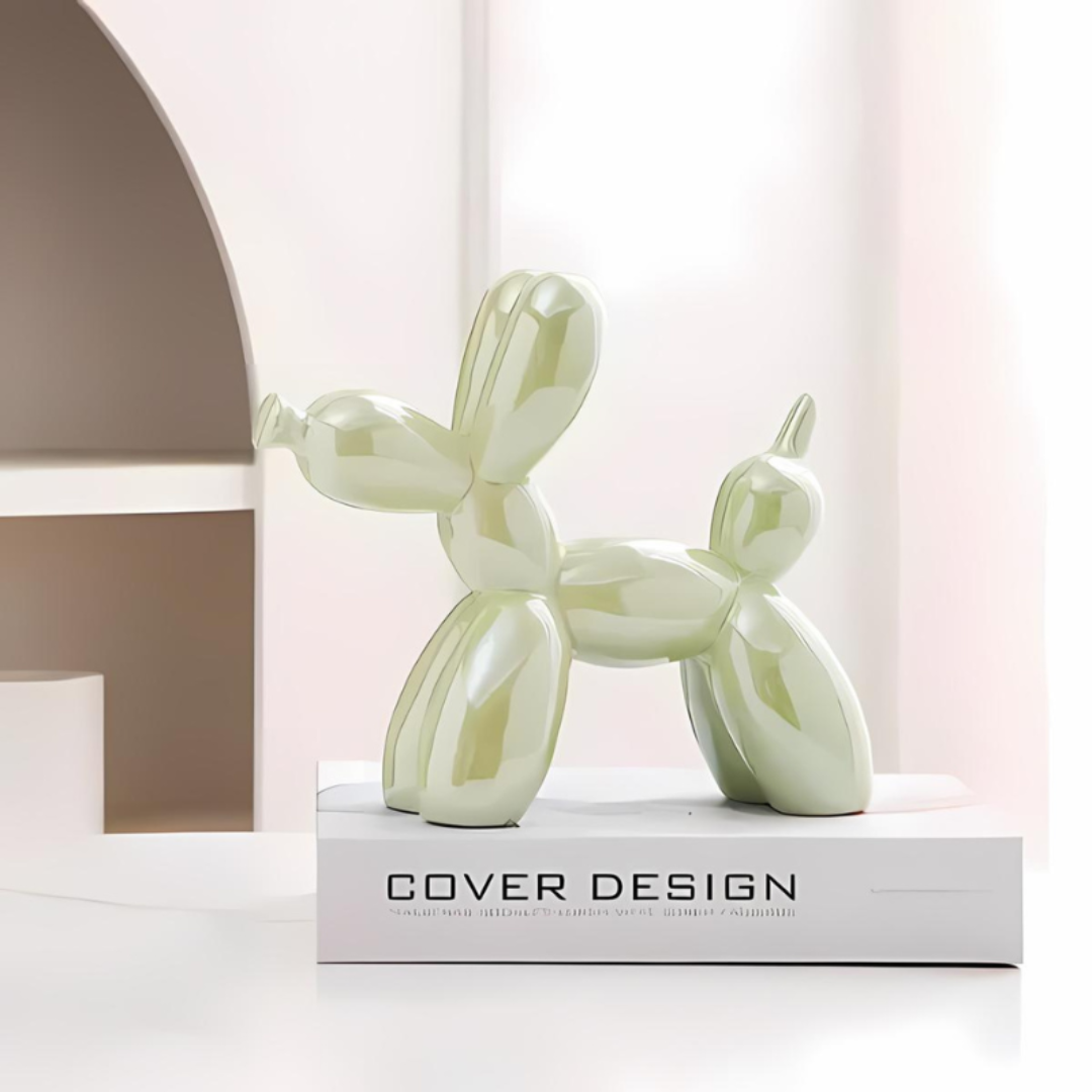 Ceramic Balloon Dog Statue – Unique Modern Home Décor for Living Room, Bedroom, Office – Colorful Playful Design 4