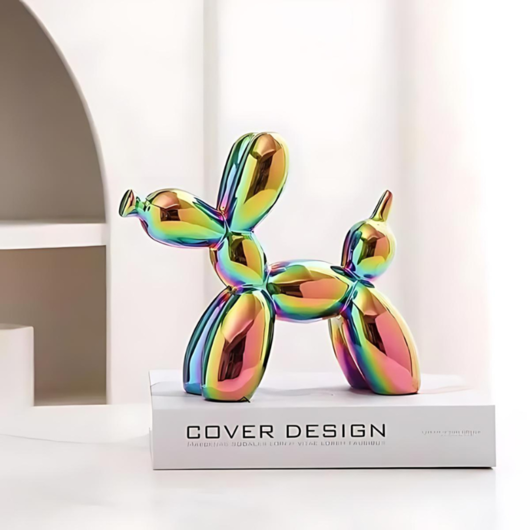 Ceramic Balloon Dog Statue – Unique Modern Home Décor for Living Room, Bedroom, Office – Colorful Playful Design 5
