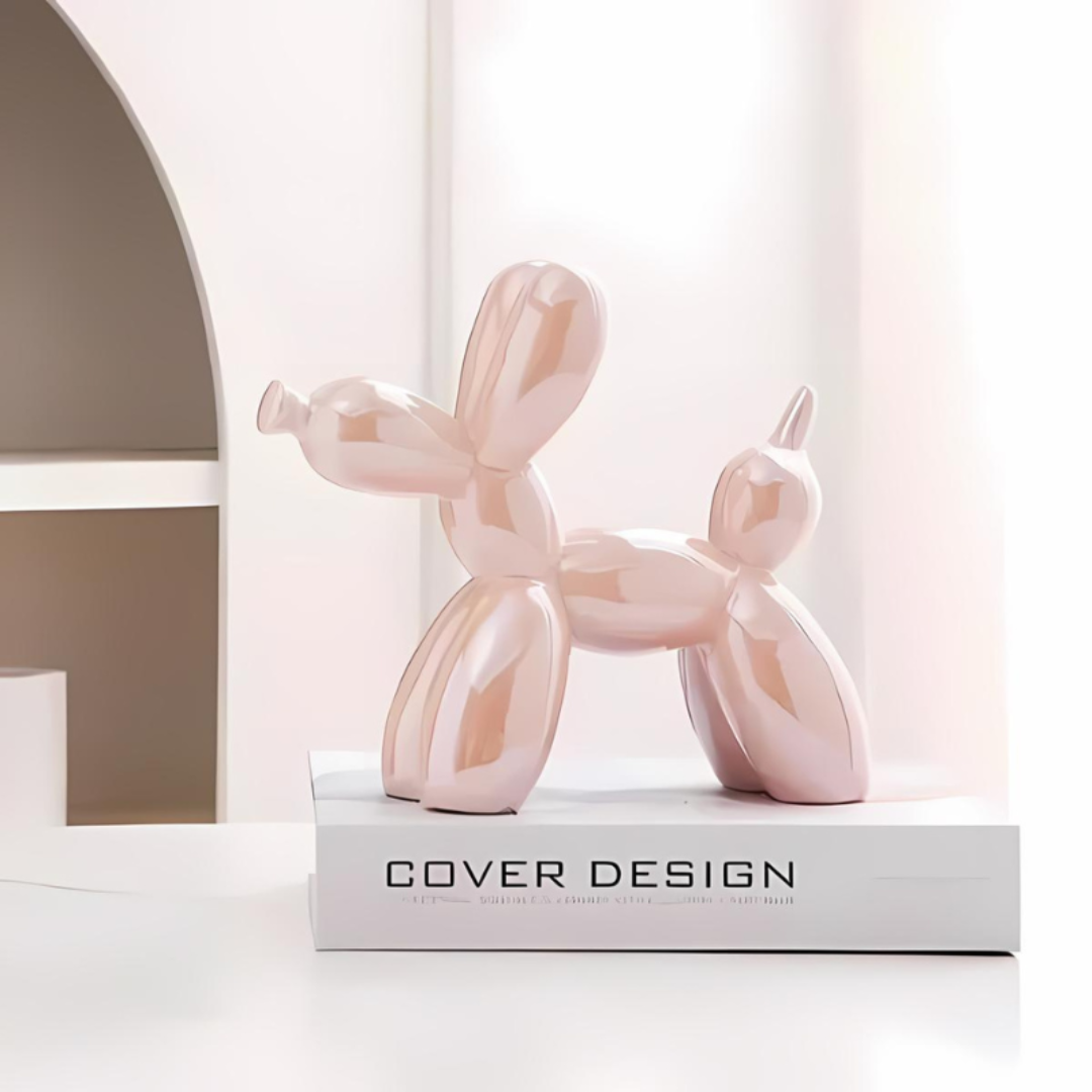 Ceramic Balloon Dog Statue – Unique Modern Home Décor for Living Room, Bedroom, Office – Colorful Playful Design 6
