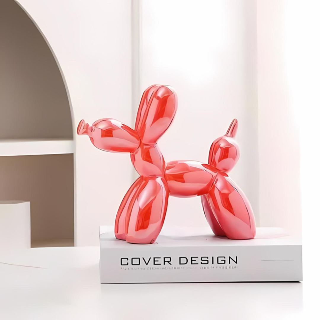 Ceramic Balloon Dog Statue – Unique Modern Home Décor for Living Room, Bedroom, Office – Colorful Playful Design 9