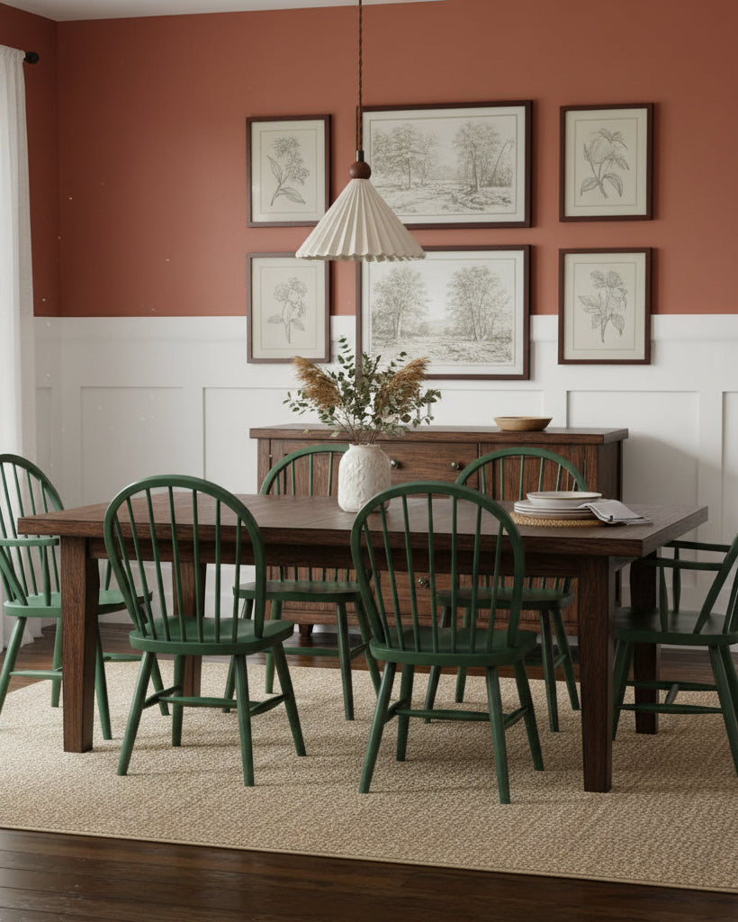 Ceramic Pendant Light with Wooden Accent for Kitchen Island – Modern Hanging Light 8