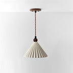 Ceramic Pendant Light with Wooden Accent for Kitchen Island – Modern Hanging Light 9