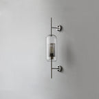 Chic Adjustable Glass Wall Light In Copper Finish 0