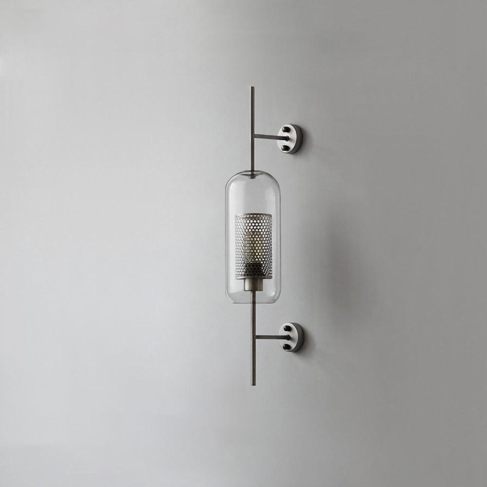Chic Adjustable Glass Wall Light In Copper Finish 0
