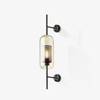 Chic Adjustable Glass Wall Light In Copper Finish 1