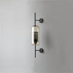 Chic Adjustable Glass Wall Light In Copper Finish 10