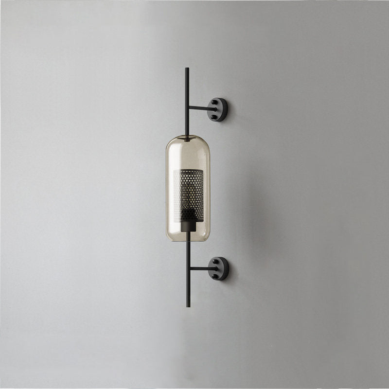 Chic Adjustable Glass Wall Light In Copper Finish 10
