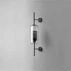 Chic Adjustable Glass Wall Light In Copper Finish 11